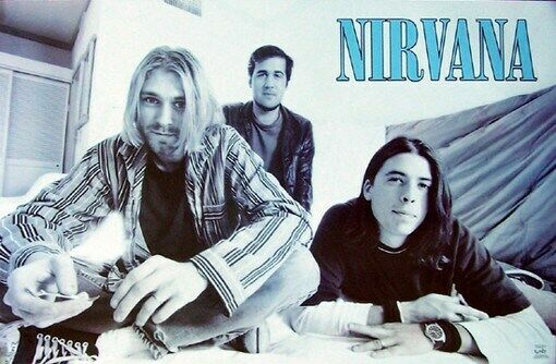 Kurt Cobain Nirvana Poster - Rare Group Shot - New
