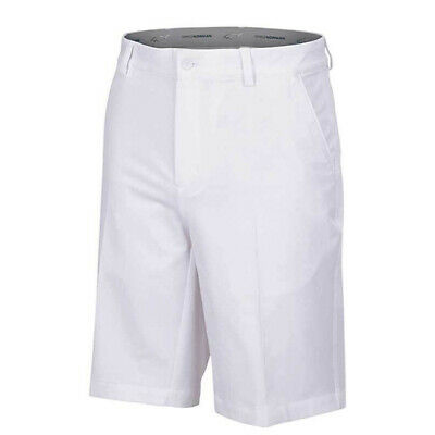 New Men's Greg Norman Ml 75 Microlux Shorts - White - Size 38