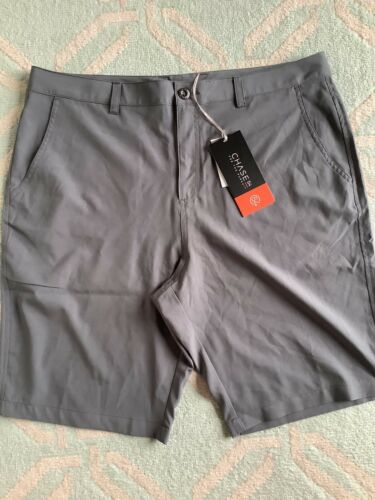 Chase 54 Dryfuze Men's Flat Front Golf Shorts - Gray -size 35 - Nwt